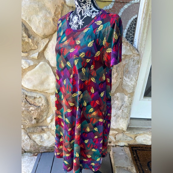 Lularoe Carly Size Small S - Fall Pattern ๐ - Picture 4 of 6